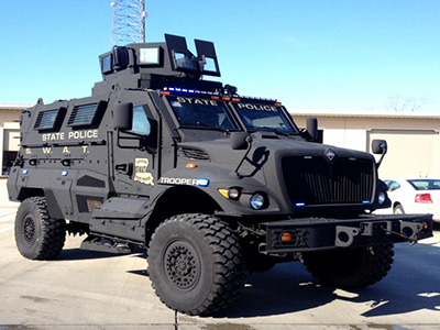 SWAT armored vehicle